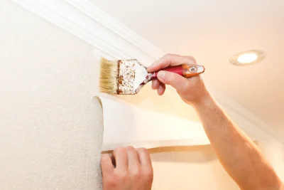 Pose de papier peint à Lieuche — revêtements muraux et toiles de verre